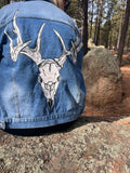 Deer Skull Jean Jacket