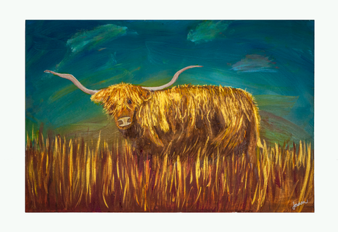 One Eyed Cow 24”x 36