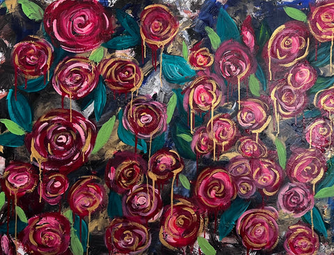Bed of Roses 36" x 48"