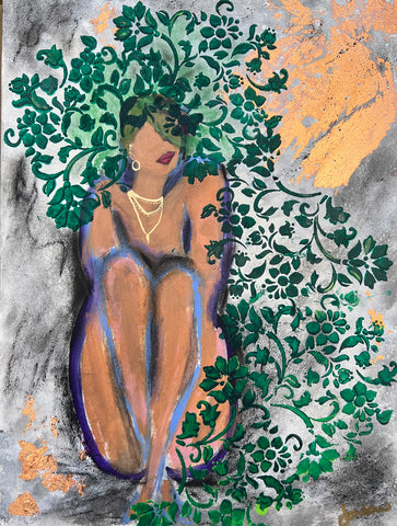 Ivy Waves 16”x12”